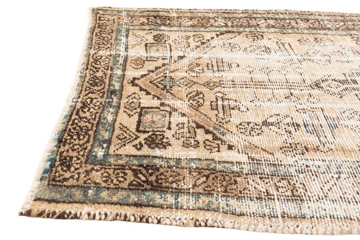 Detail image of 3' 1 x 5' 8 Hand Knotted Ultra Vintage Persian Wool Rug