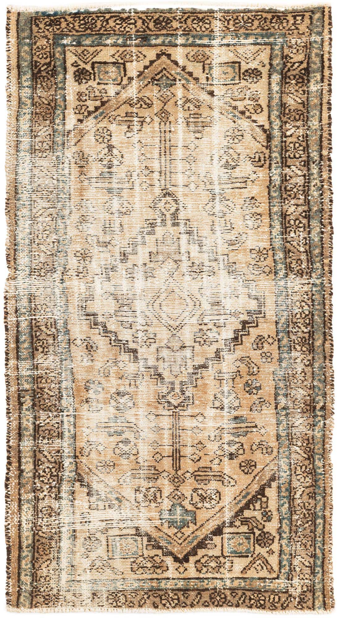 3' 1 x 5' 8 Hand Knotted Ultra Vintage Persian Wool Rug