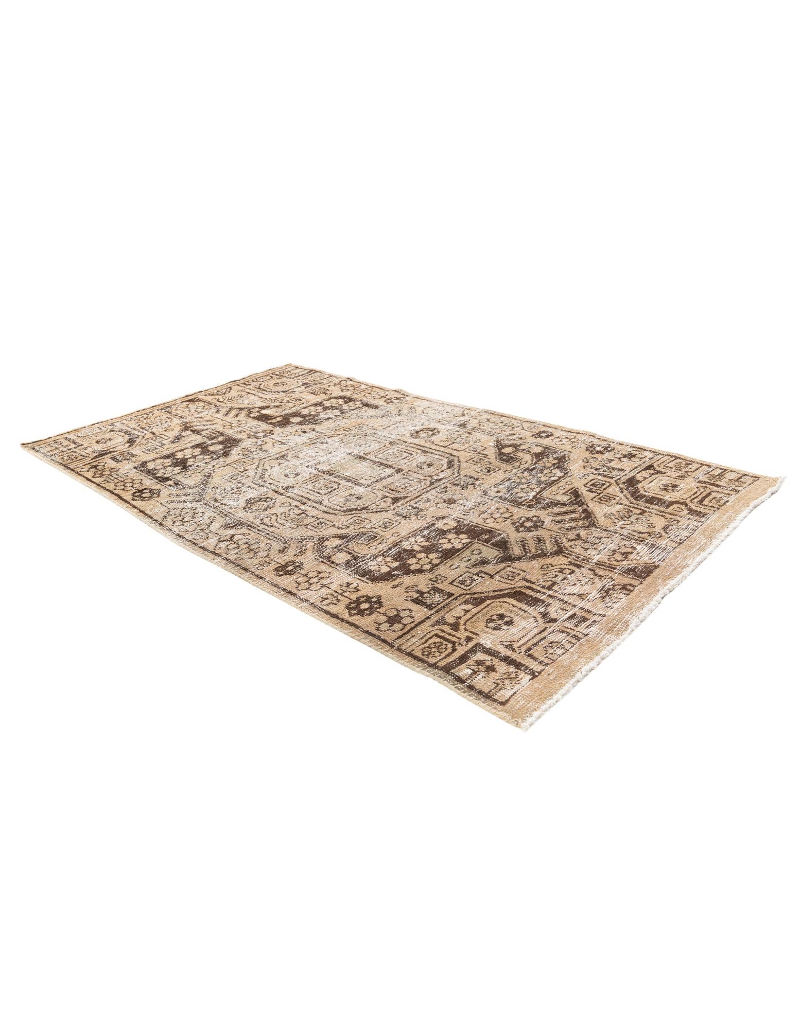 3' 7 x 6' 5 Hand Knotted Ultra Vintage Persian Wool Rug