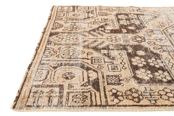 Detail image of 3' 7 x 6' 5 Hand Knotted Ultra Vintage Persian Wool Rug