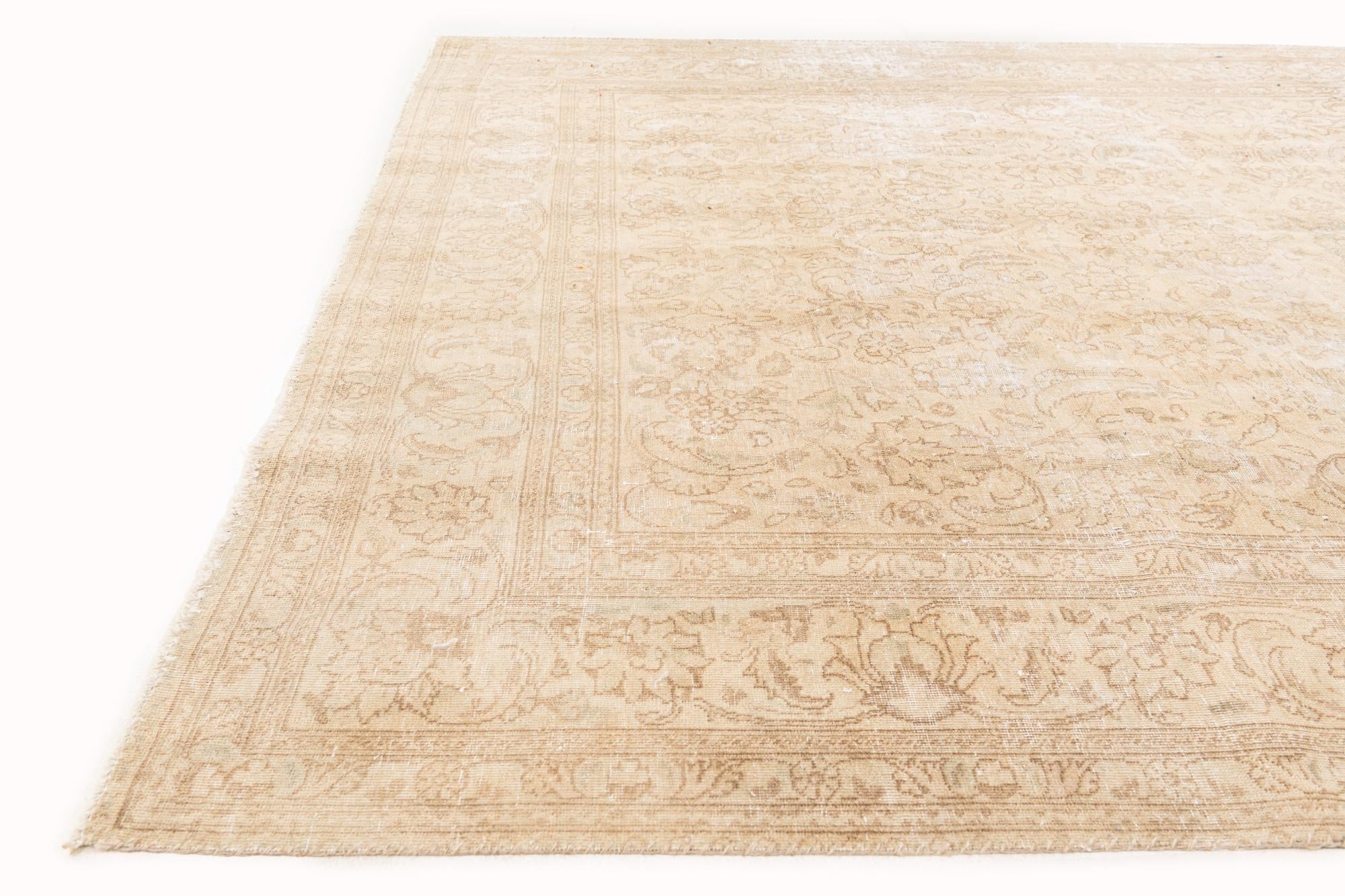 7' 10 x 10' 8 Hand Knotted Ultra Vintage Persian Wool Rug