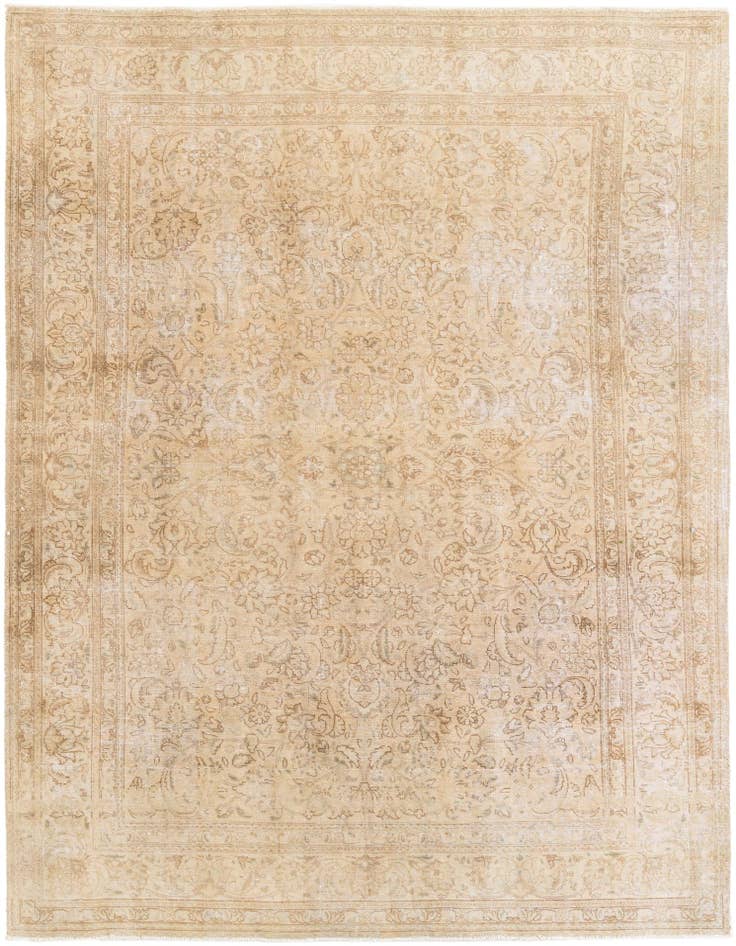 Detail image of 7' 10 x 10' 8 Hand Knotted Ultra Vintage Persian Wool Rug