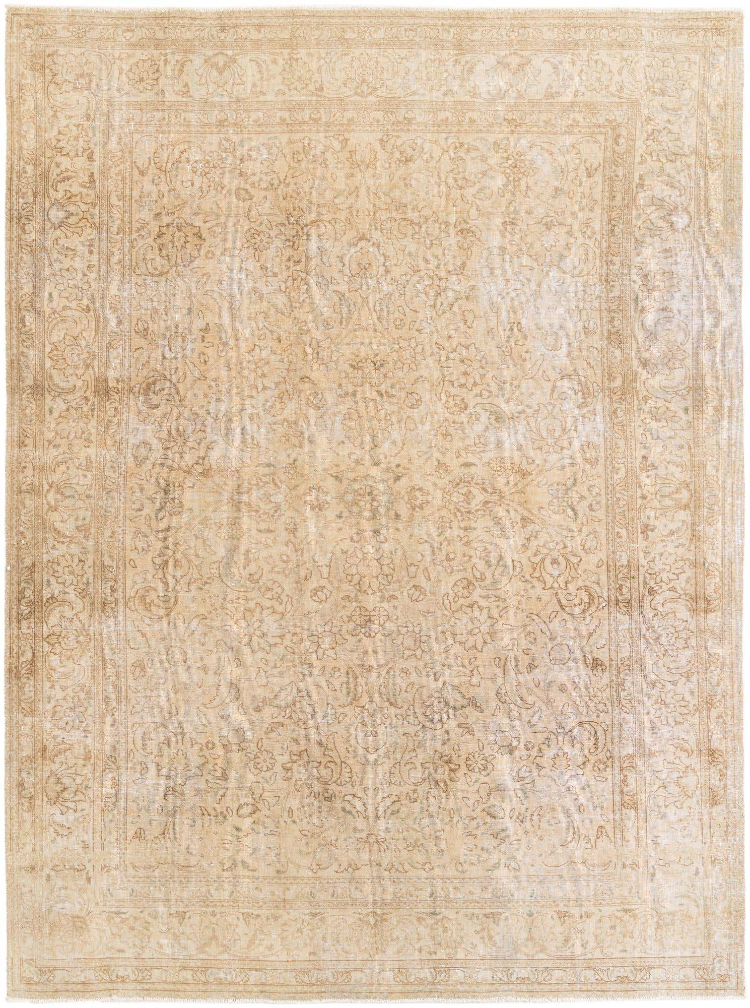 7' 10 x 10' 8 Hand Knotted Ultra Vintage Persian Wool Rug