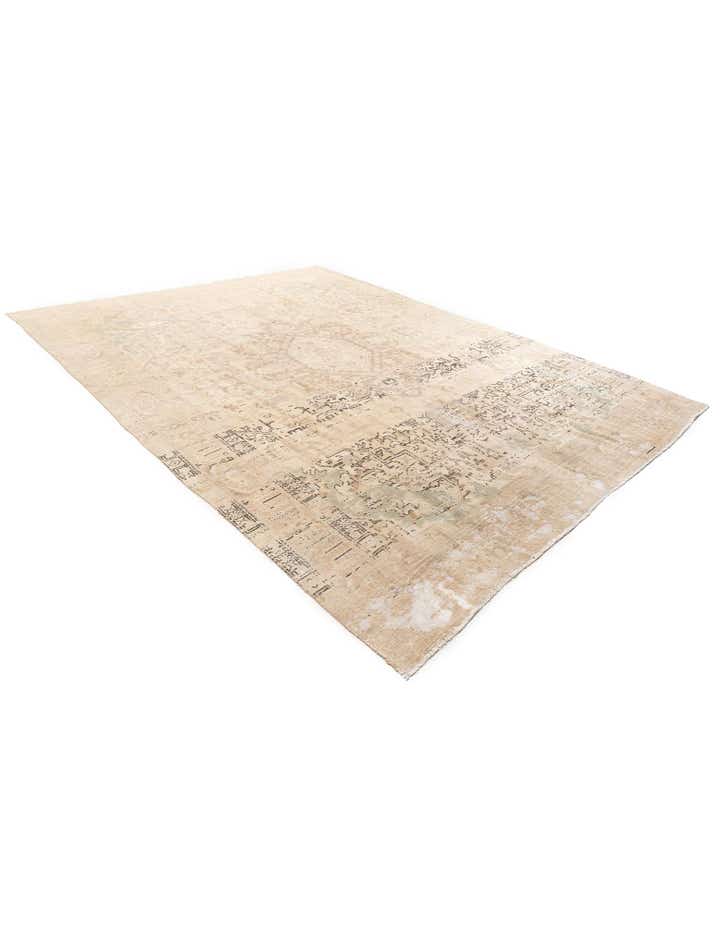 9' 5 x 12' 6 Hand Knotted Ultra Vintage Persian Wool Rug