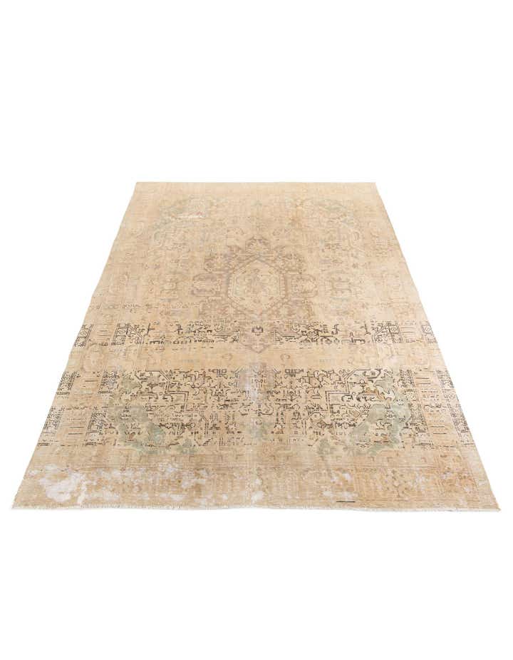 9' 5 x 12' 6 Hand Knotted Ultra Vintage Persian Wool Rug