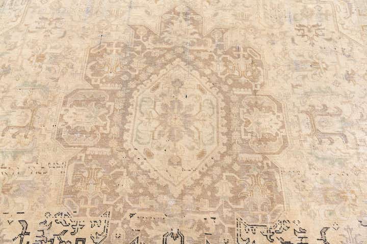 9' 5 x 12' 6 Hand Knotted Ultra Vintage Persian Wool Rug