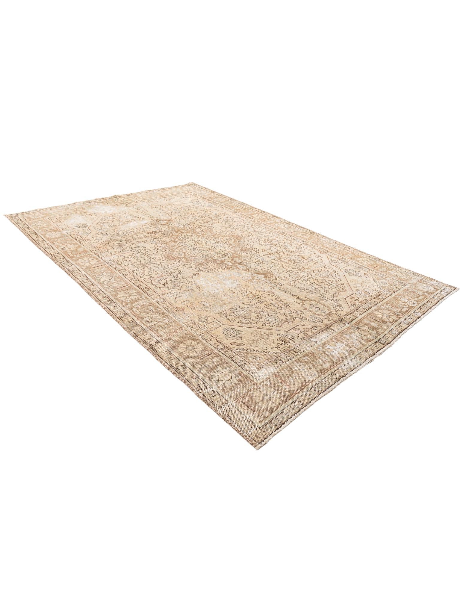 6' 5 x 9' 6 Hand Knotted Ultra Vintage Persian Wool Rug