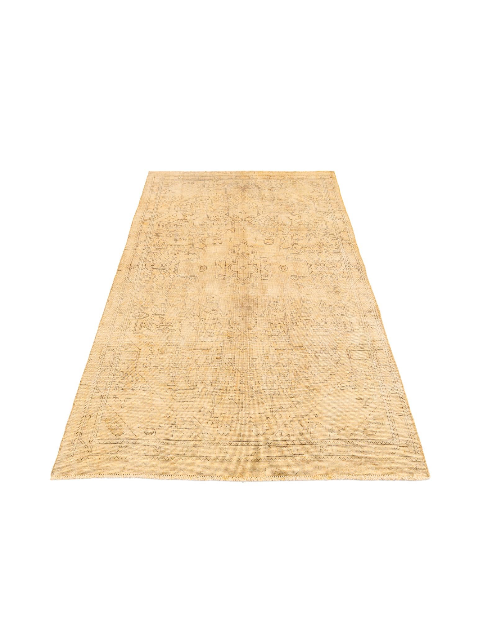 4' 10 x 8' 5 Hand Knotted Ultra Vintage Persian Wool Rug
