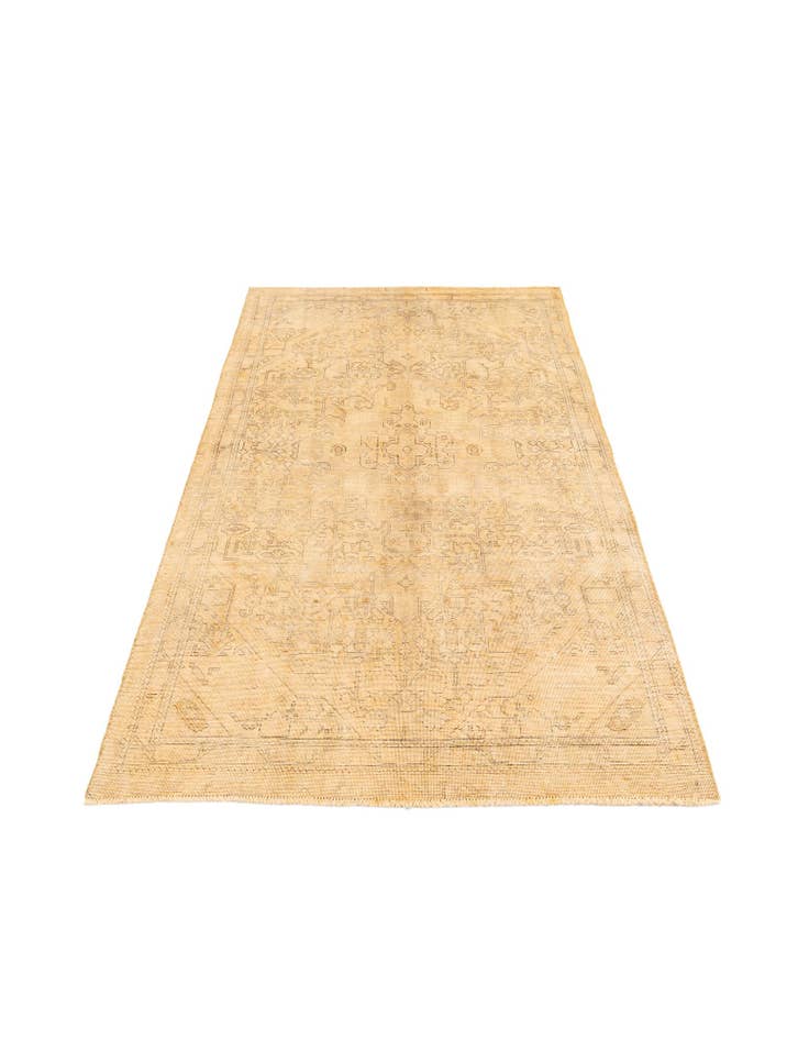Detail image of 4' 10 x 8' 5 Hand Knotted Ultra Vintage Persian Wool Rug
