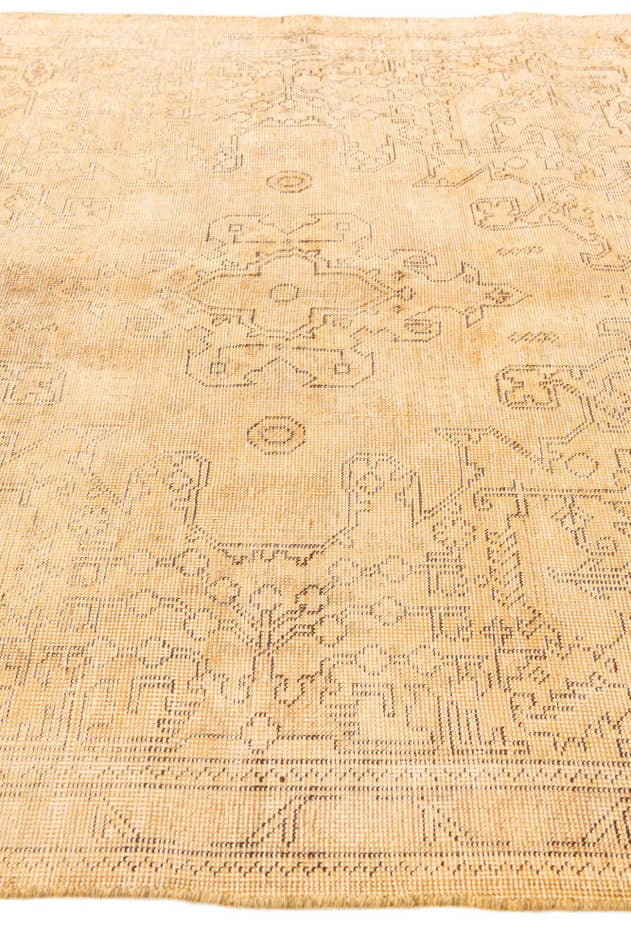 Detail image of 4' 10 x 8' 5 Hand Knotted Ultra Vintage Persian Wool Rug