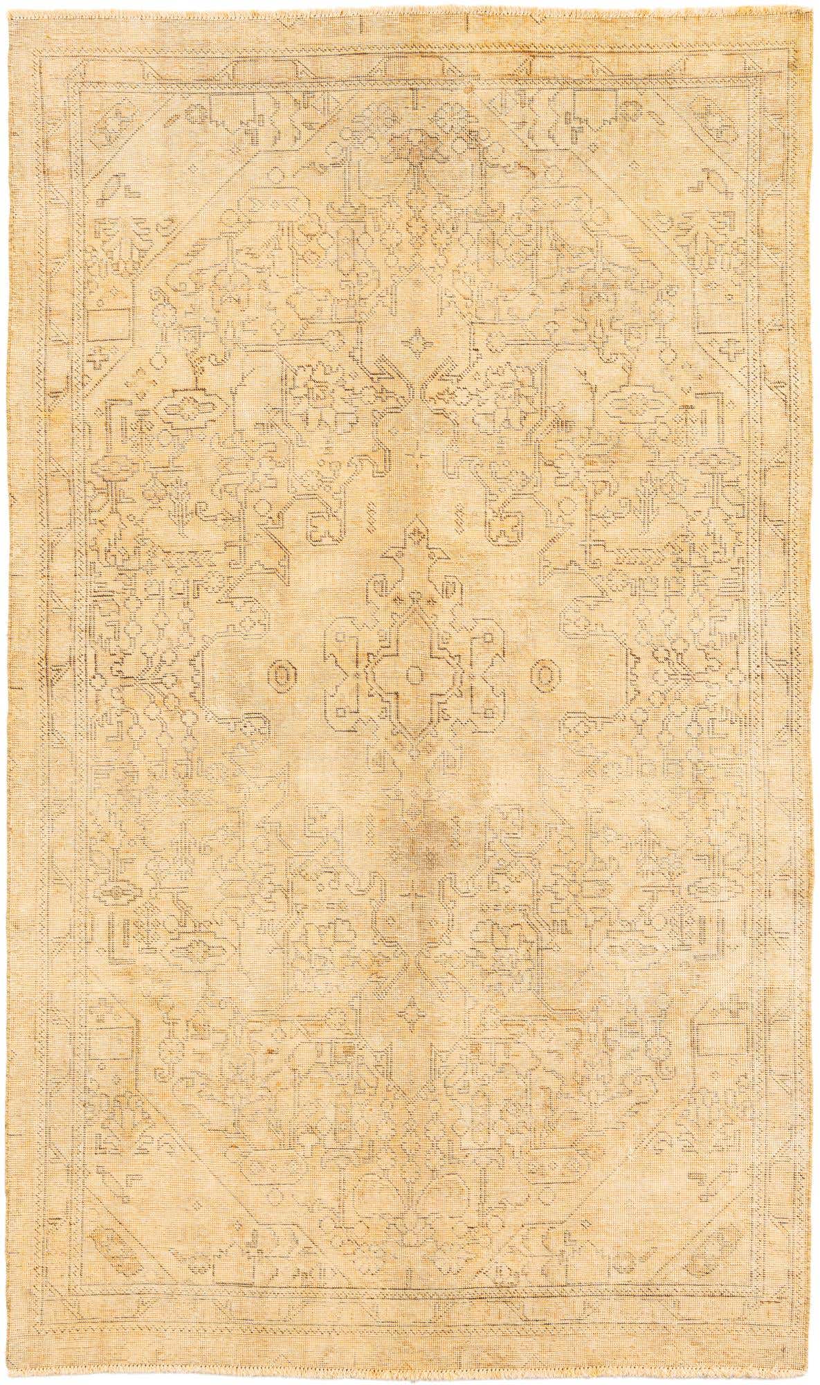 4' 10 x 8' 5 Hand Knotted Ultra Vintage Persian Wool Rug