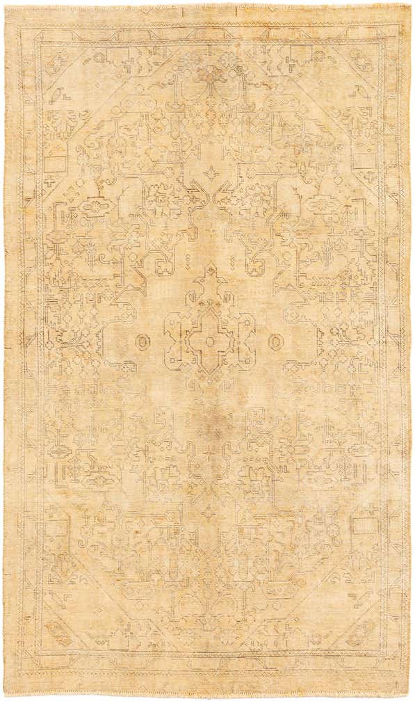 4' 10 x 8' 5 Hand Knotted Ultra Vintage Persian Wool Rug