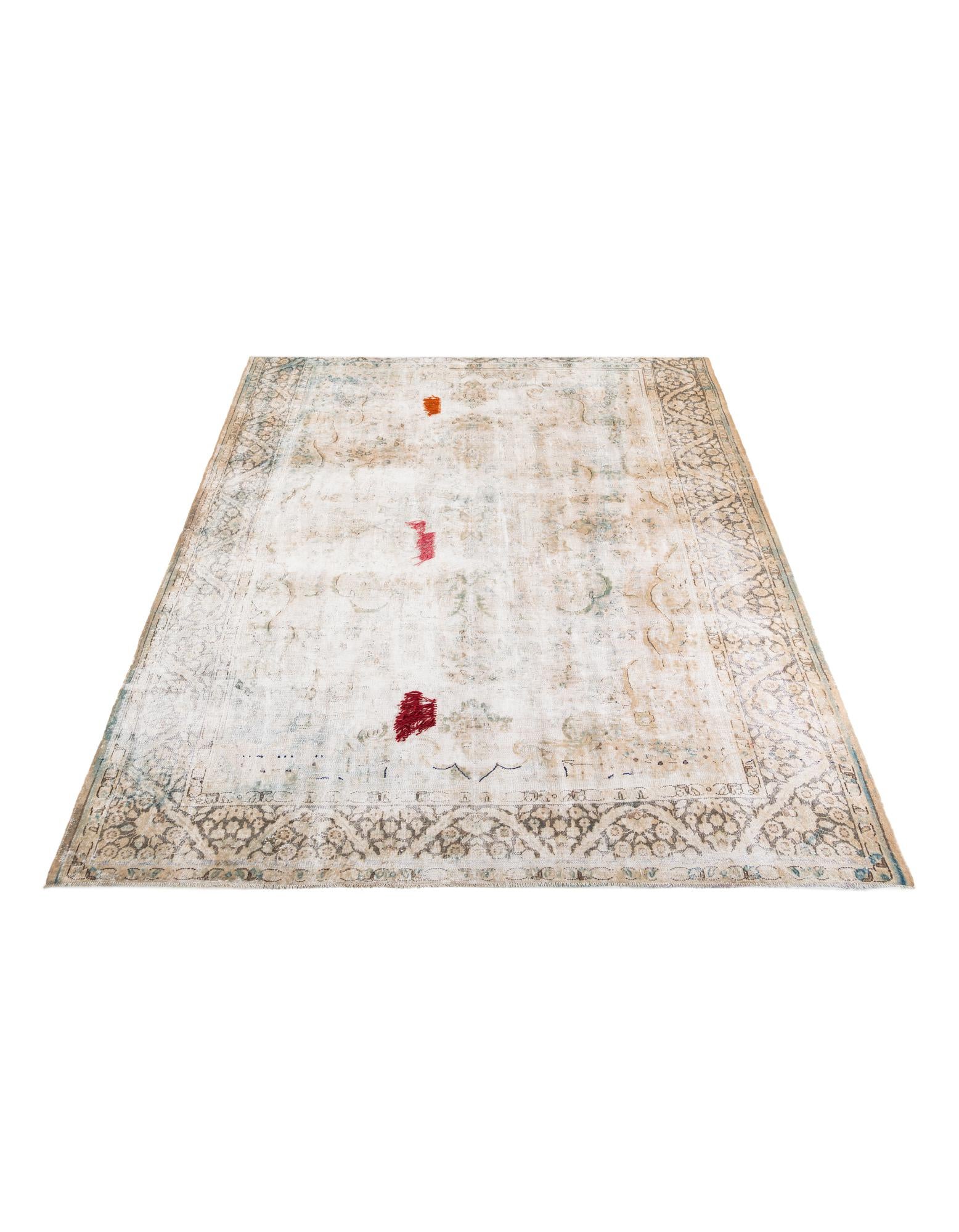 9' 7 x 12' 2 Hand Knotted Ultra Vintage Persian Wool Rug