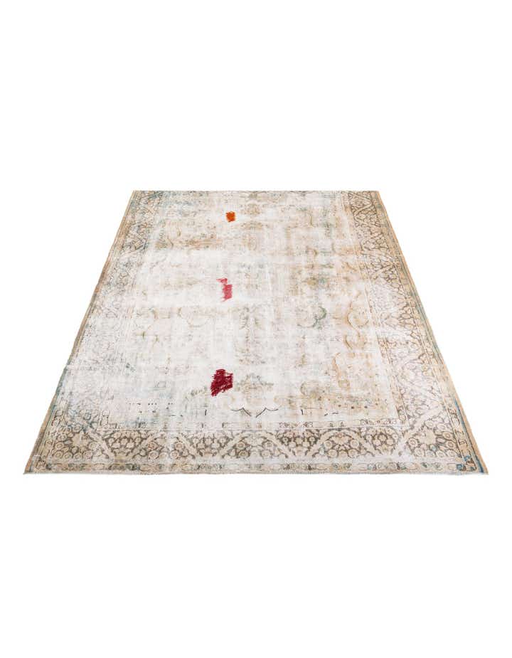 9' 7 x 12' 2 Hand Knotted Ultra Vintage Persian Wool Rug