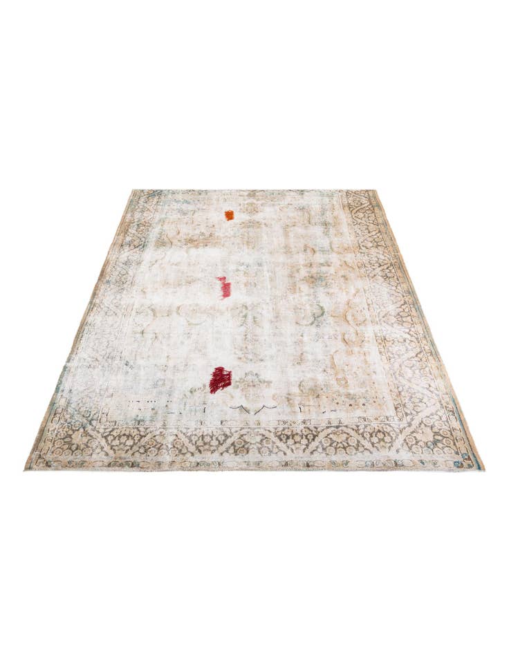 Detail image of 9' 7 x 12' 2 Hand Knotted Ultra Vintage Persian Wool Rug