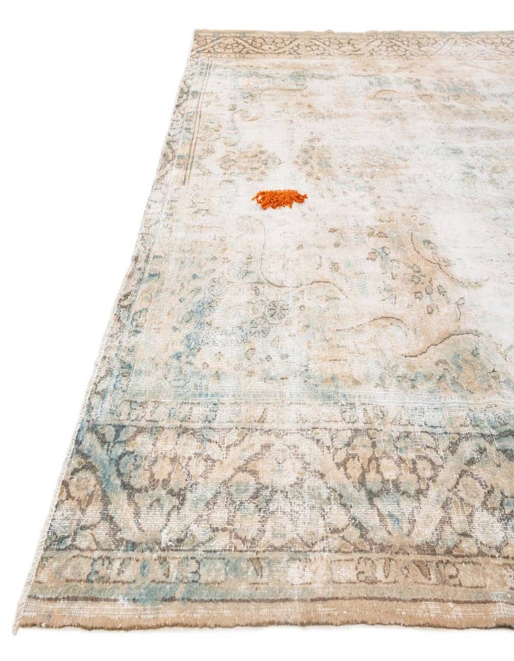 Detail image of 9' 7 x 12' 2  Hand Knotted Ultra Vintage Persian Wool Rug