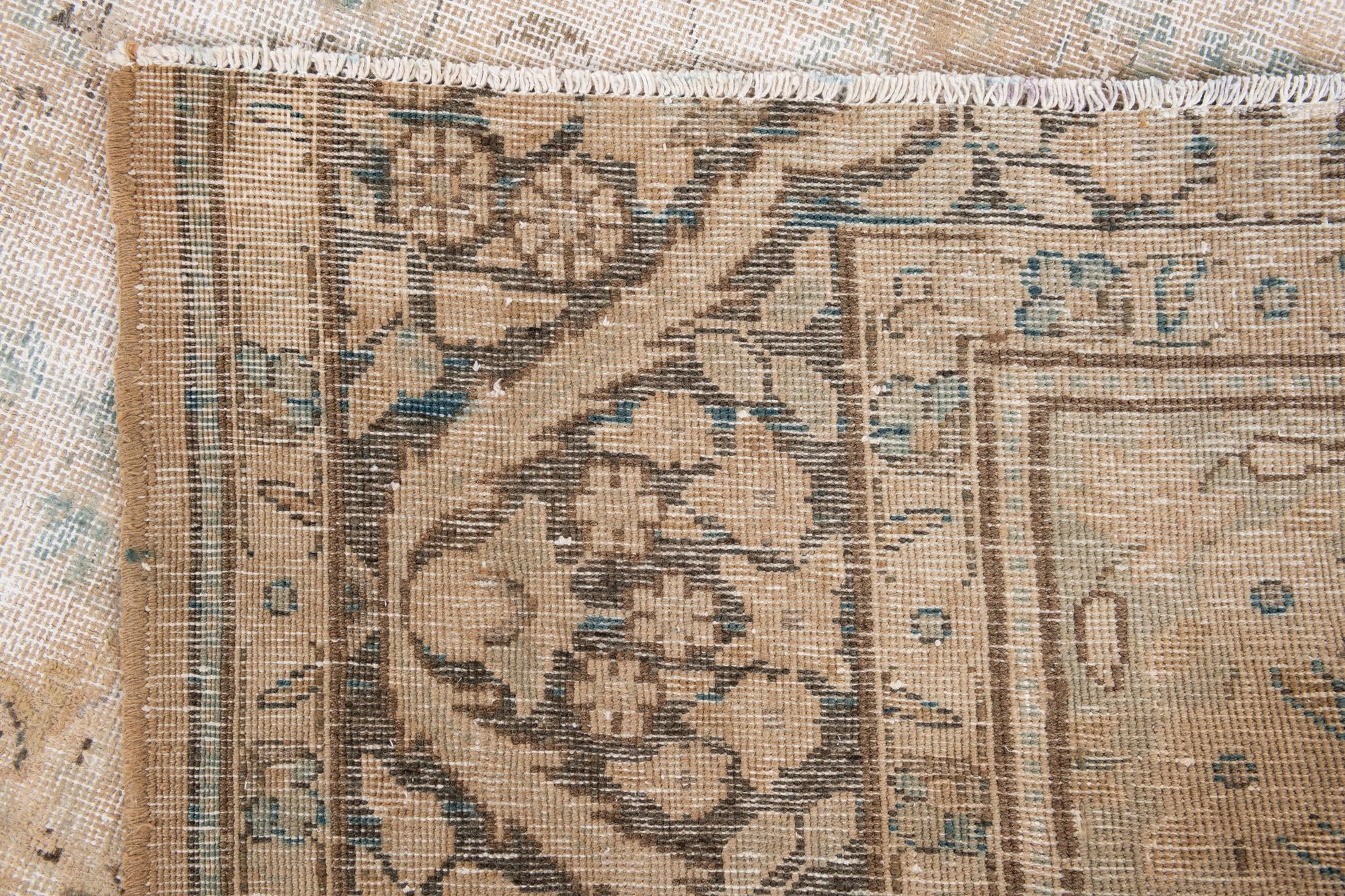 9' 7 x 12' 2 Hand Knotted Ultra Vintage Persian Wool Rug