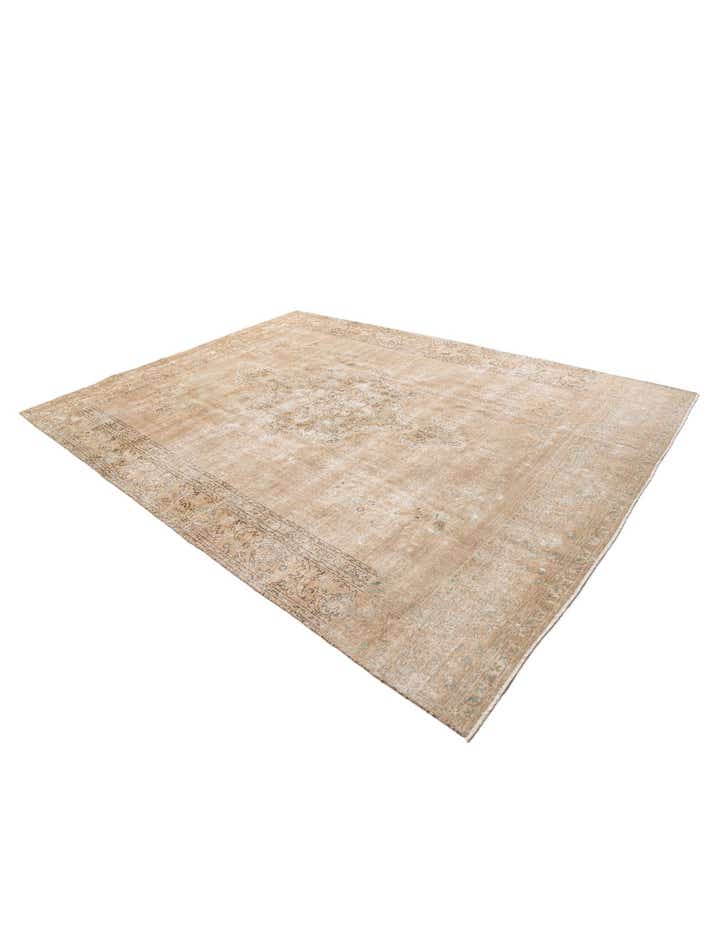 10' 6 x 12' 8 Hand Knotted Ultra Vintage Persian Wool Rug