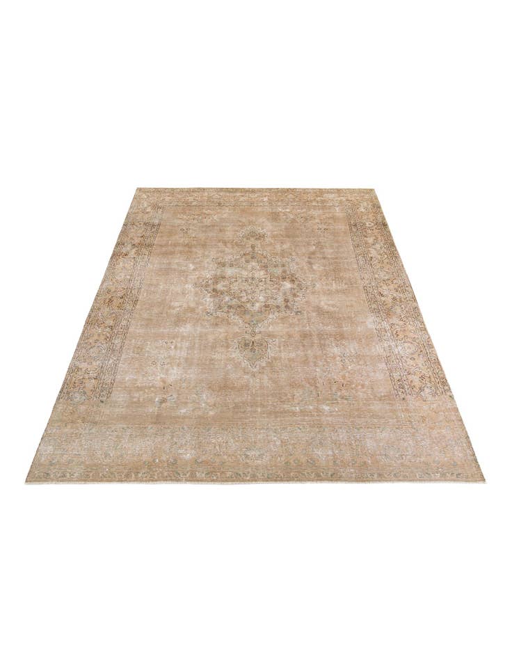 Detail image of 10' 6 x 12' 8 Hand Knotted Ultra Vintage Persian Wool Rug