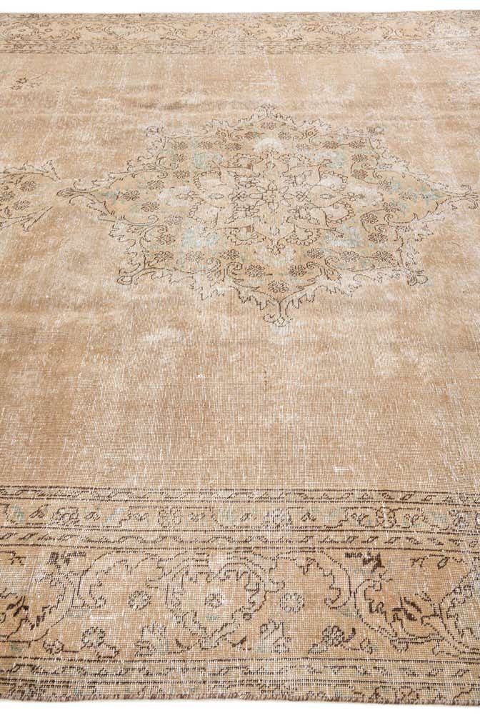 10' 6 x 12' 8 Hand Knotted Ultra Vintage Persian Wool Rug