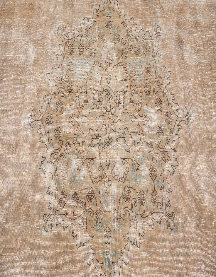 Detail image of 10' 6 x 12' 8  Hand Knotted Ultra Vintage Persian Wool Rug