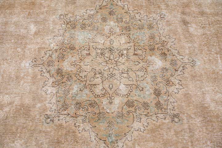 10' 6 x 12' 8 Hand Knotted Ultra Vintage Persian Wool Rug