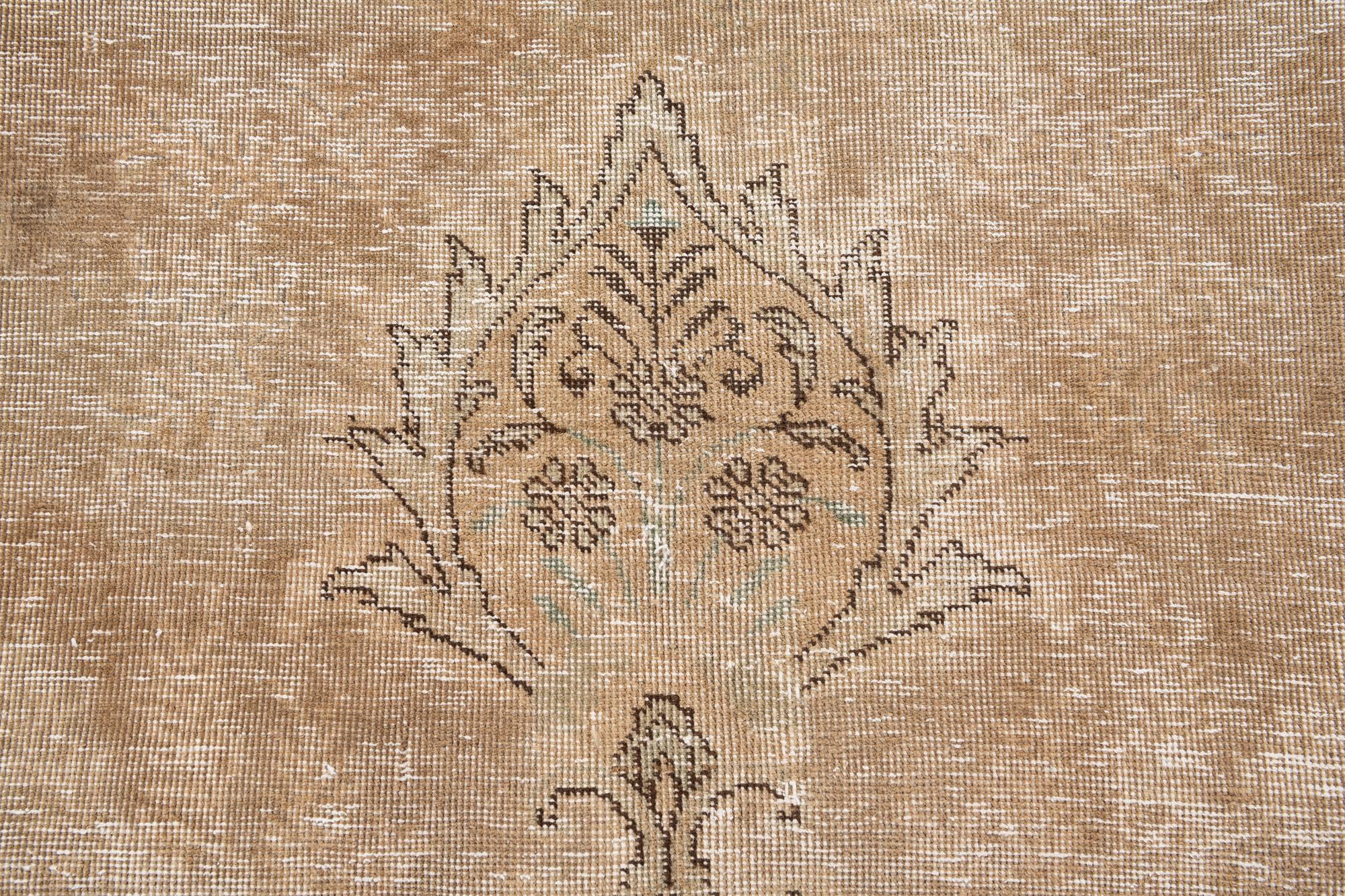 10' 6 x 12' 8 Hand Knotted Ultra Vintage Persian Wool Rug