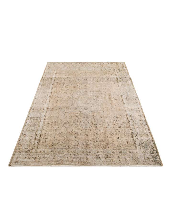 8' x 10' 7 Hand Knotted Ultra Vintage Persian Wool Rug