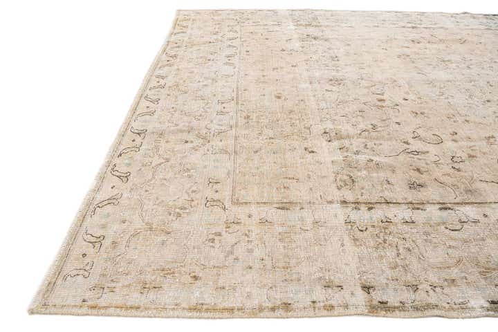 8' x 10' 7 Hand Knotted Ultra Vintage Persian Wool Rug