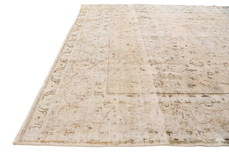 Detail image of 8' x 10' 7 Hand Knotted Ultra Vintage Persian Wool Rug
