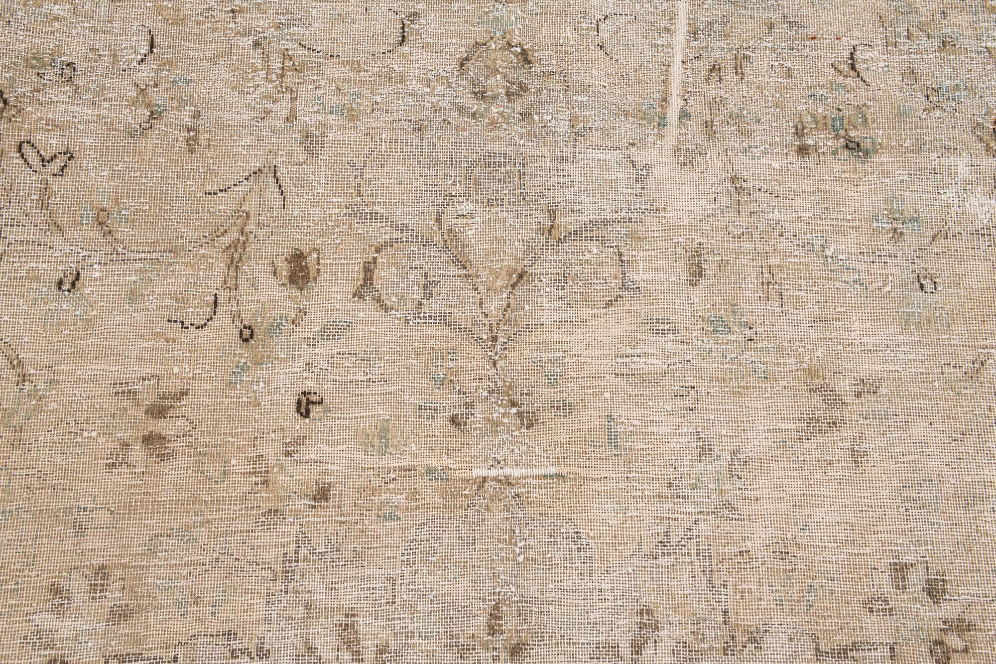 8' x 10' 7 Hand Knotted Ultra Vintage Persian Wool Rug