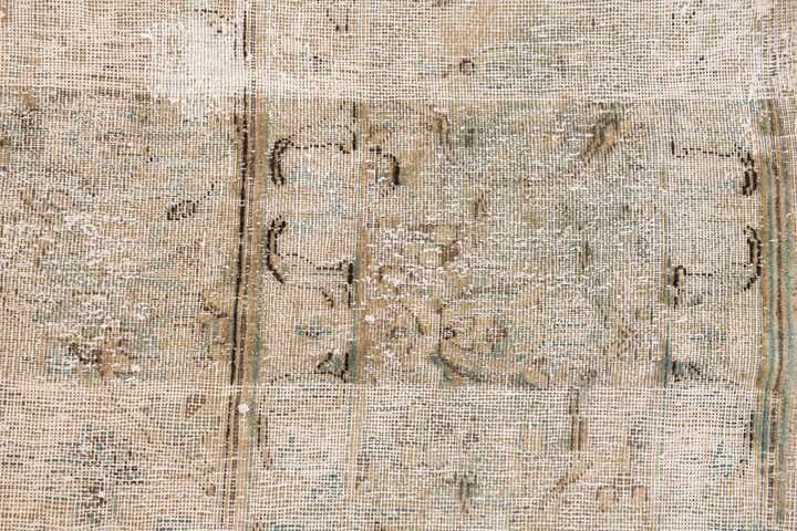 8' x 10' 7 Hand Knotted Ultra Vintage Persian Wool Rug