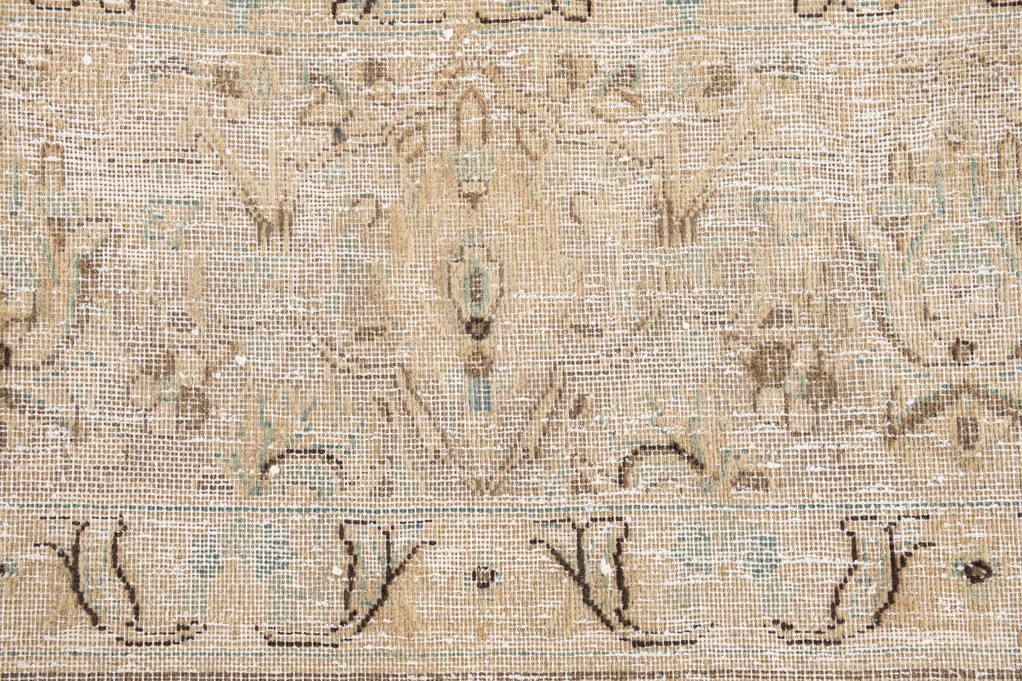 8' x 10' 7 Hand Knotted Ultra Vintage Persian Wool Rug
