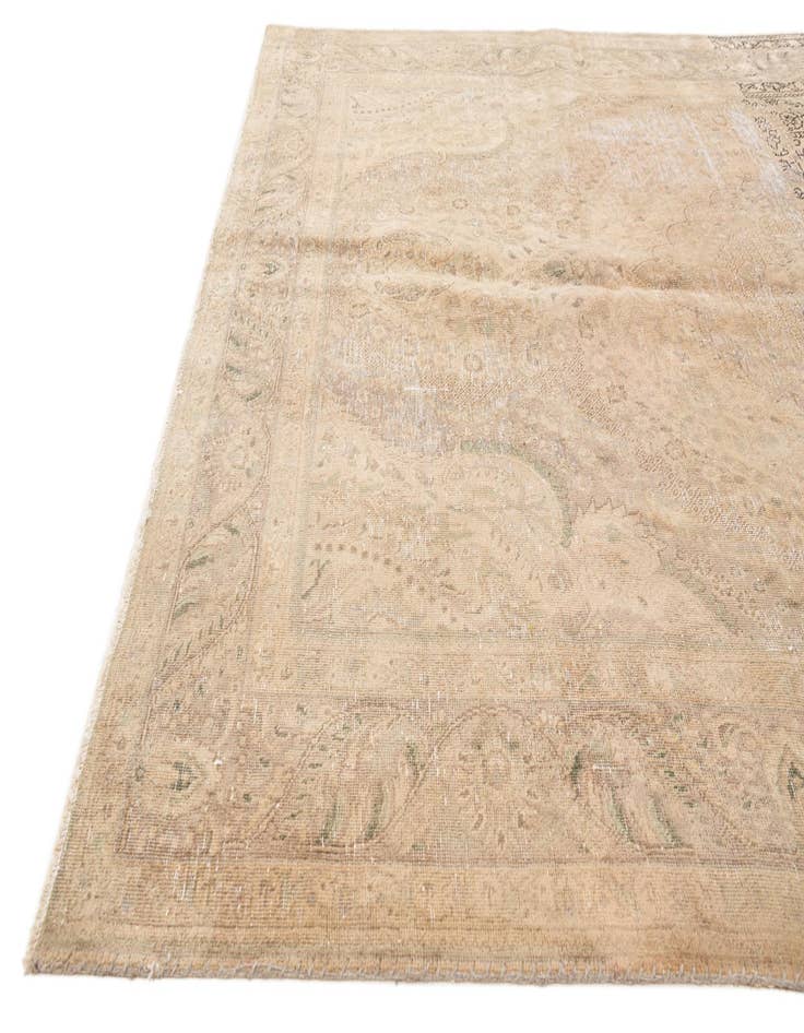 Detail image of 6' 7 x 9' 8  Hand Knotted Ultra Vintage Persian Wool Rug