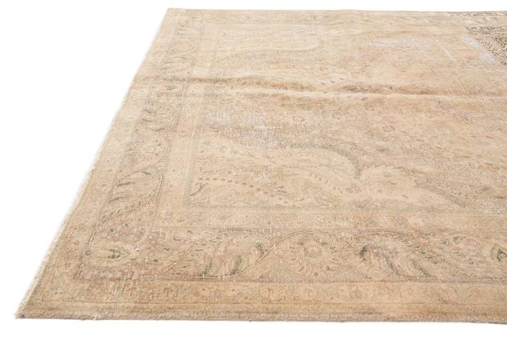 Detail image of 6' 7 x 9' 8 Hand Knotted Ultra Vintage Persian Wool Rug