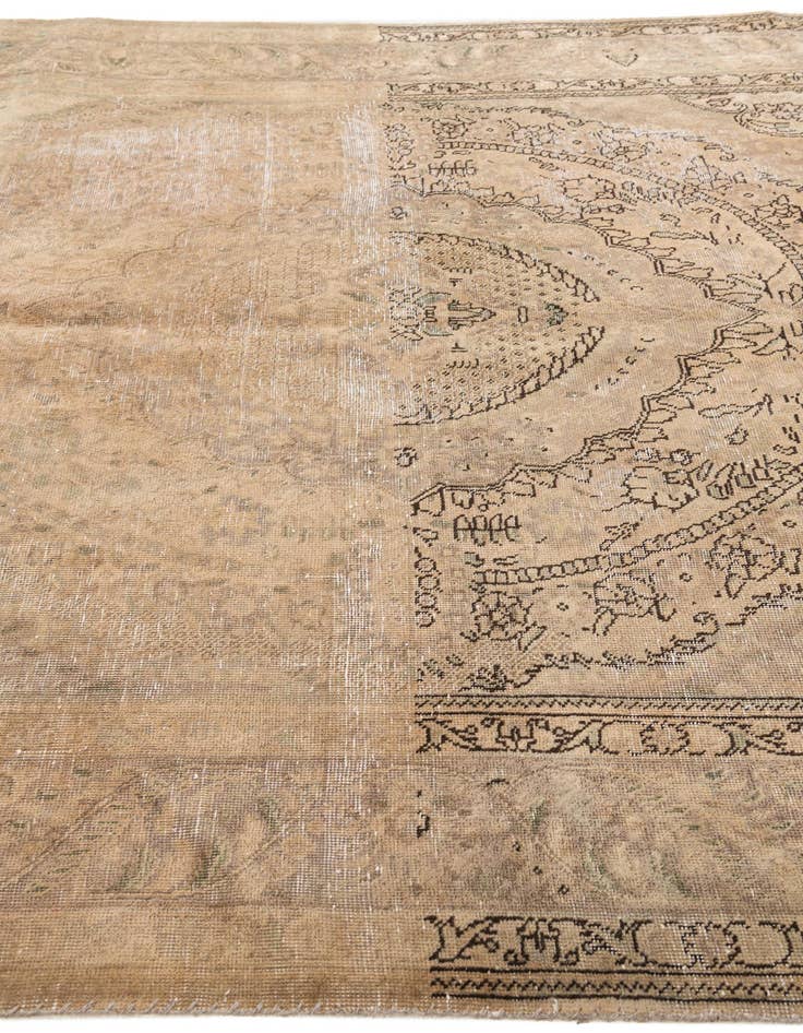Detail image of 6' 7 x 9' 8  Hand Knotted Ultra Vintage Persian Wool Rug