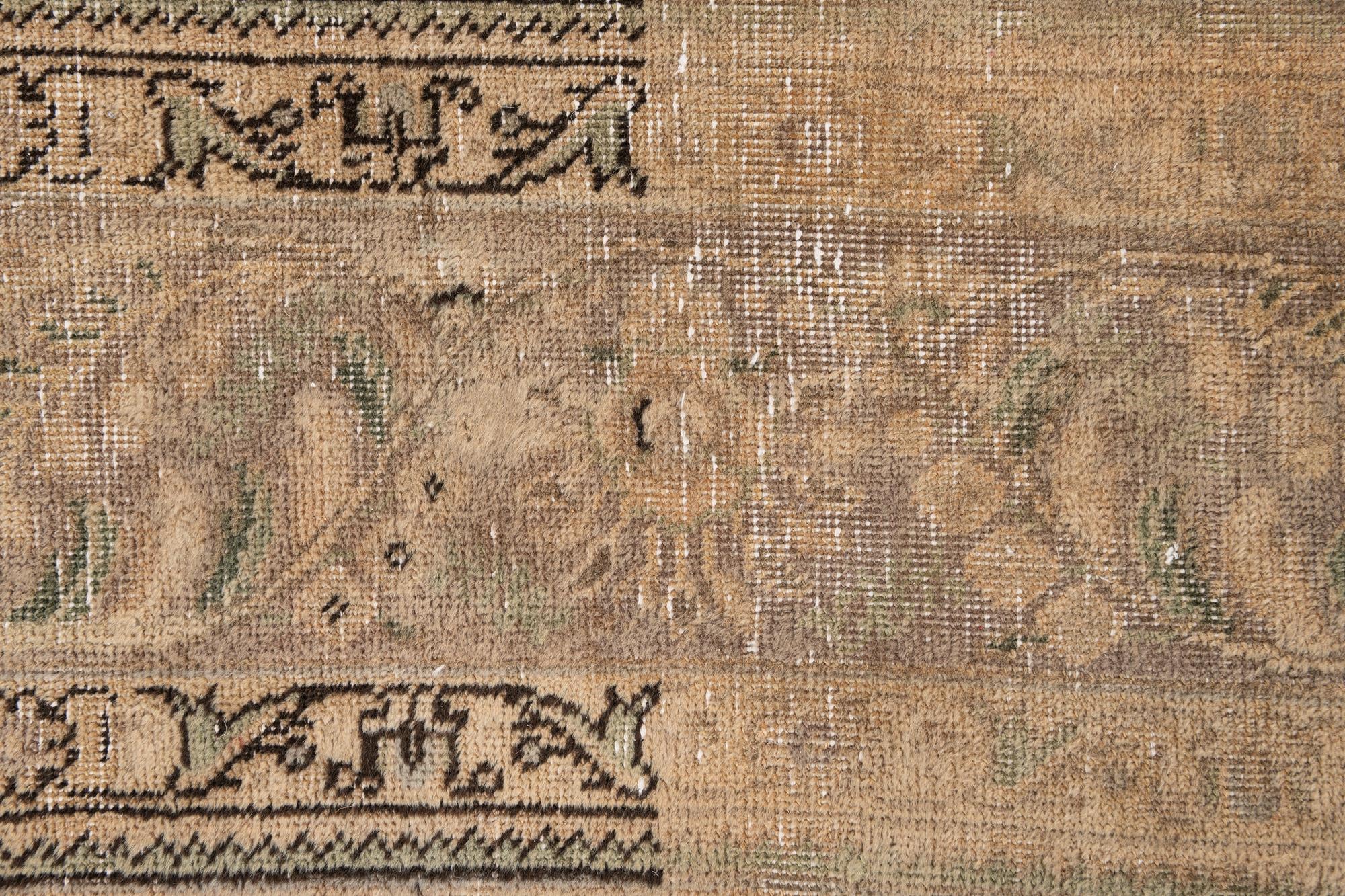 6' 7 x 9' 8 Hand Knotted Ultra Vintage Persian Wool Rug