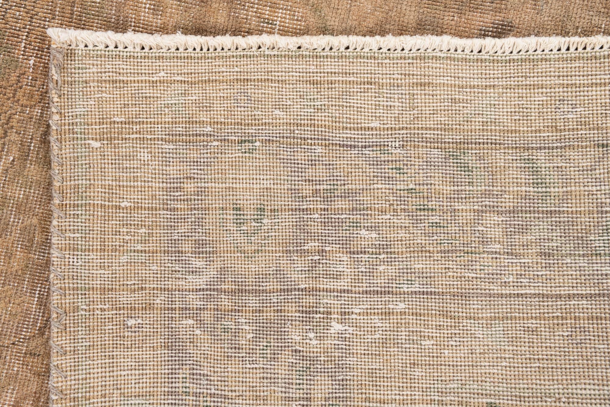 6' 7 x 9' 8 Hand Knotted Ultra Vintage Persian Wool Rug