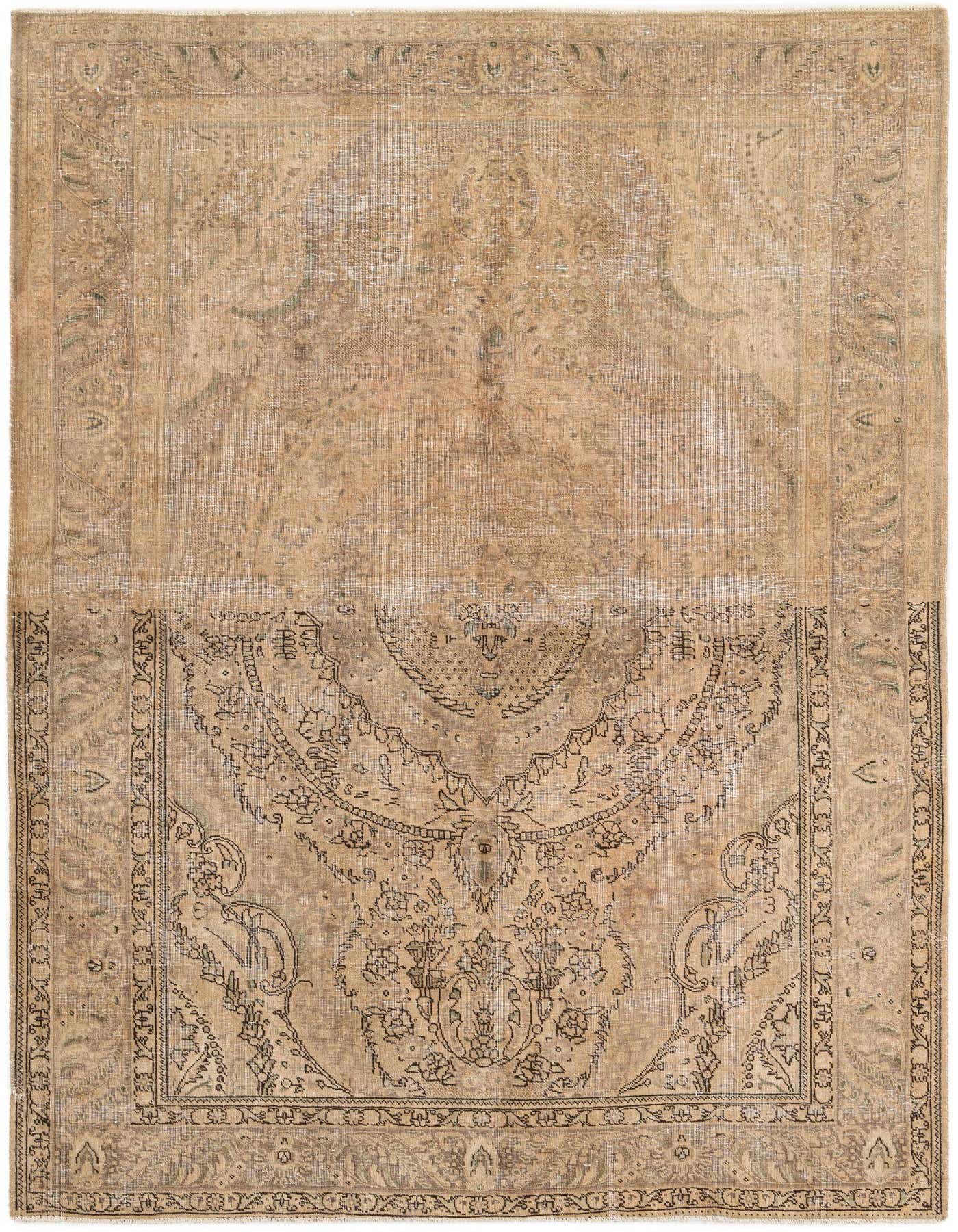 Primary image 6' 7 x 9' 8  Hand Knotted Ultra Vintage Persian Wool Rug