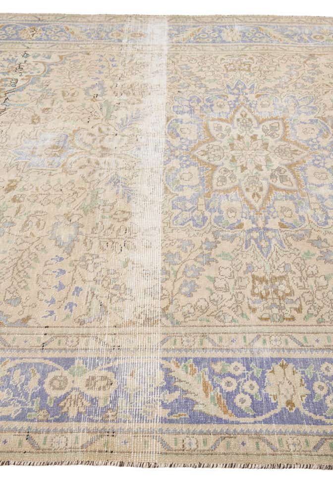 6' 5 x 9' 7 Hand Knotted Ultra Vintage Persian Wool Rug