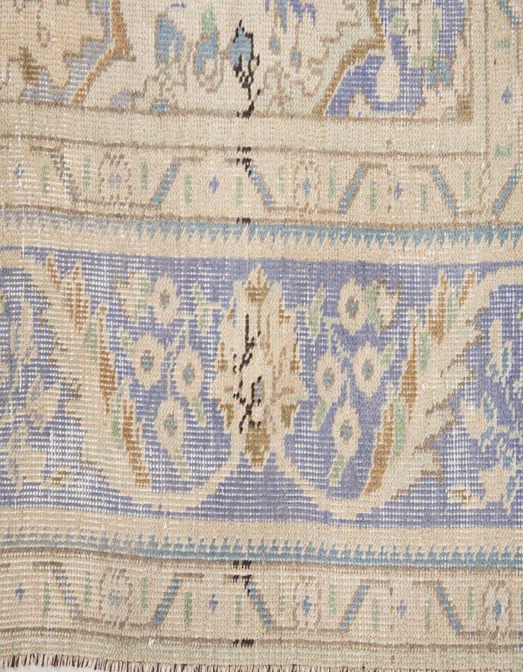 Detail image of 6' 5 x 9' 7  Hand Knotted Ultra Vintage Persian Wool Rug