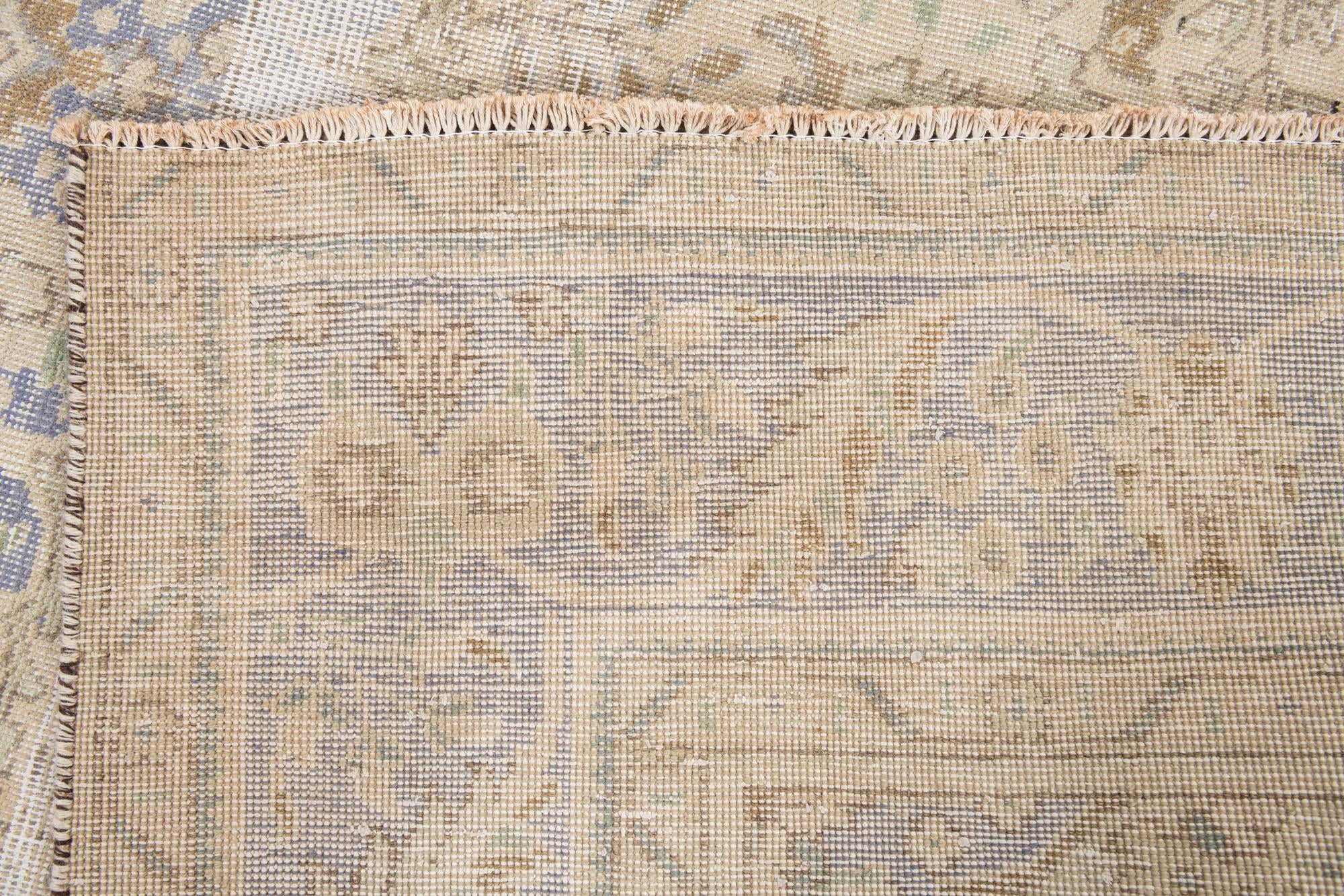 6' 5 x 9' 7 Hand Knotted Ultra Vintage Persian Wool Rug
