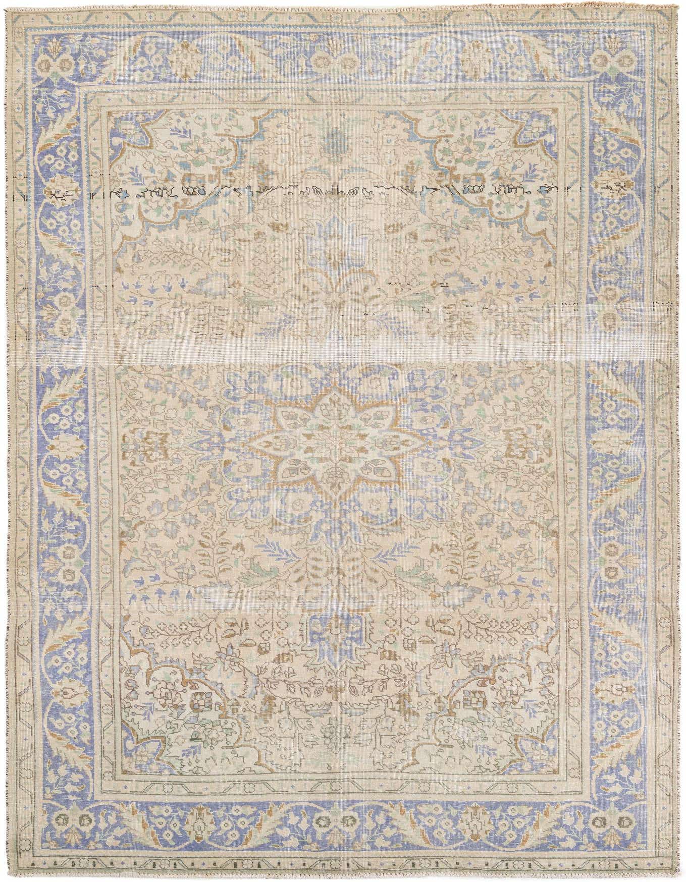 Primary image 6' 5 x 9' 7  Hand Knotted Ultra Vintage Persian Wool Rug