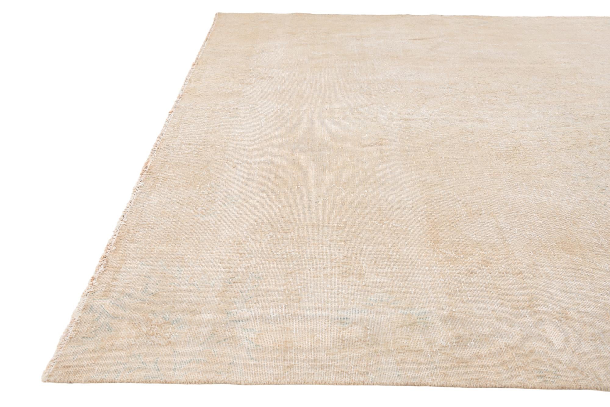 6' 6 x 9' Hand Knotted Ultra Vintage Persian Wool Rug