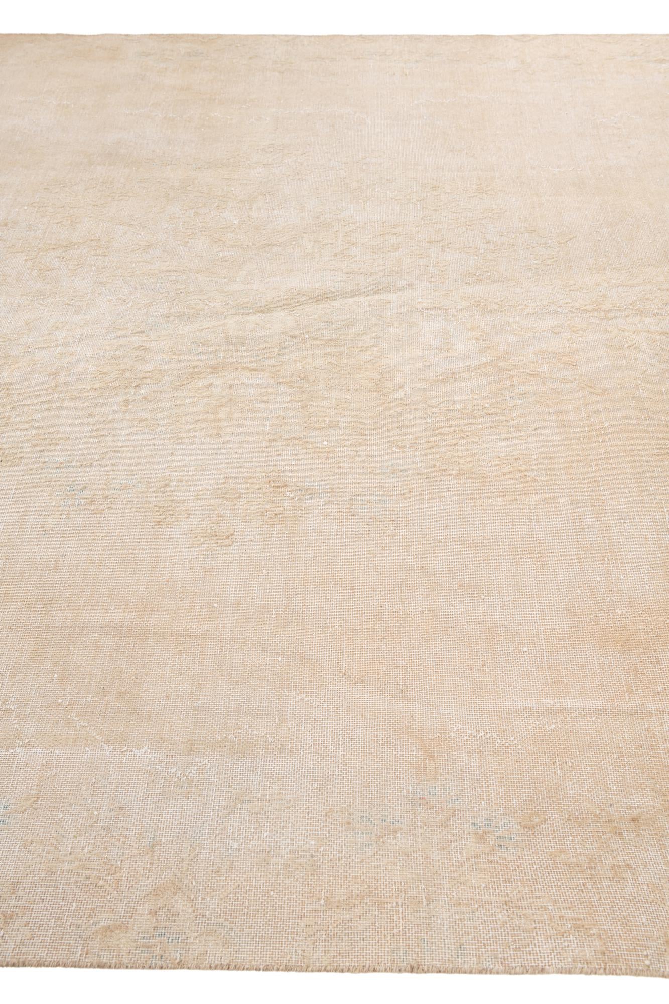 6' 6 x 9' Hand Knotted Ultra Vintage Persian Wool Rug