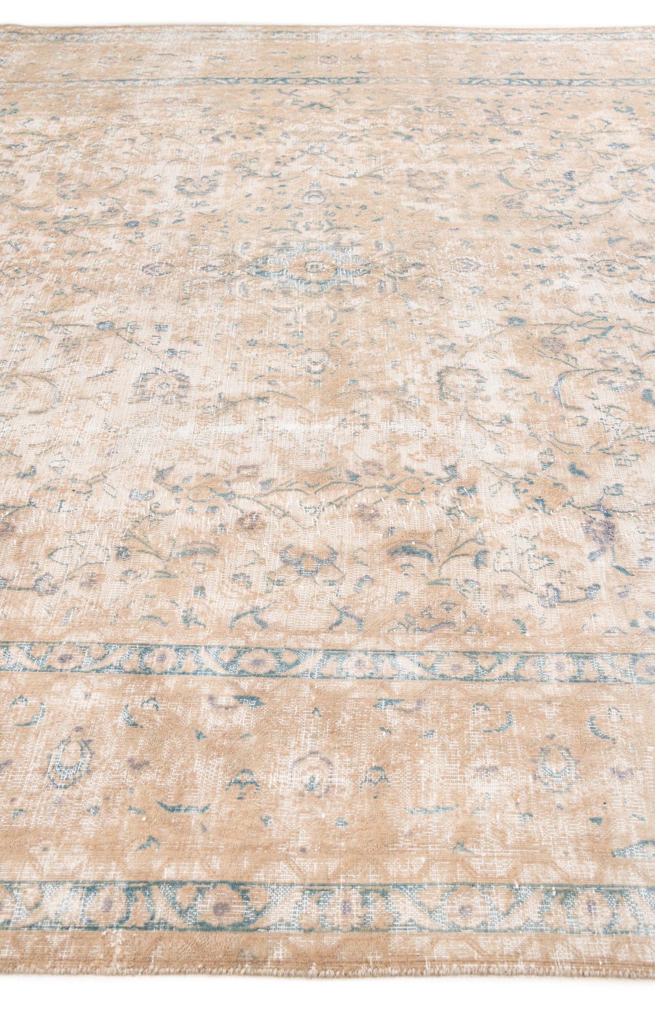 9' 2 x 12' 9 Hand Knotted Ultra Vintage Persian Wool Rug