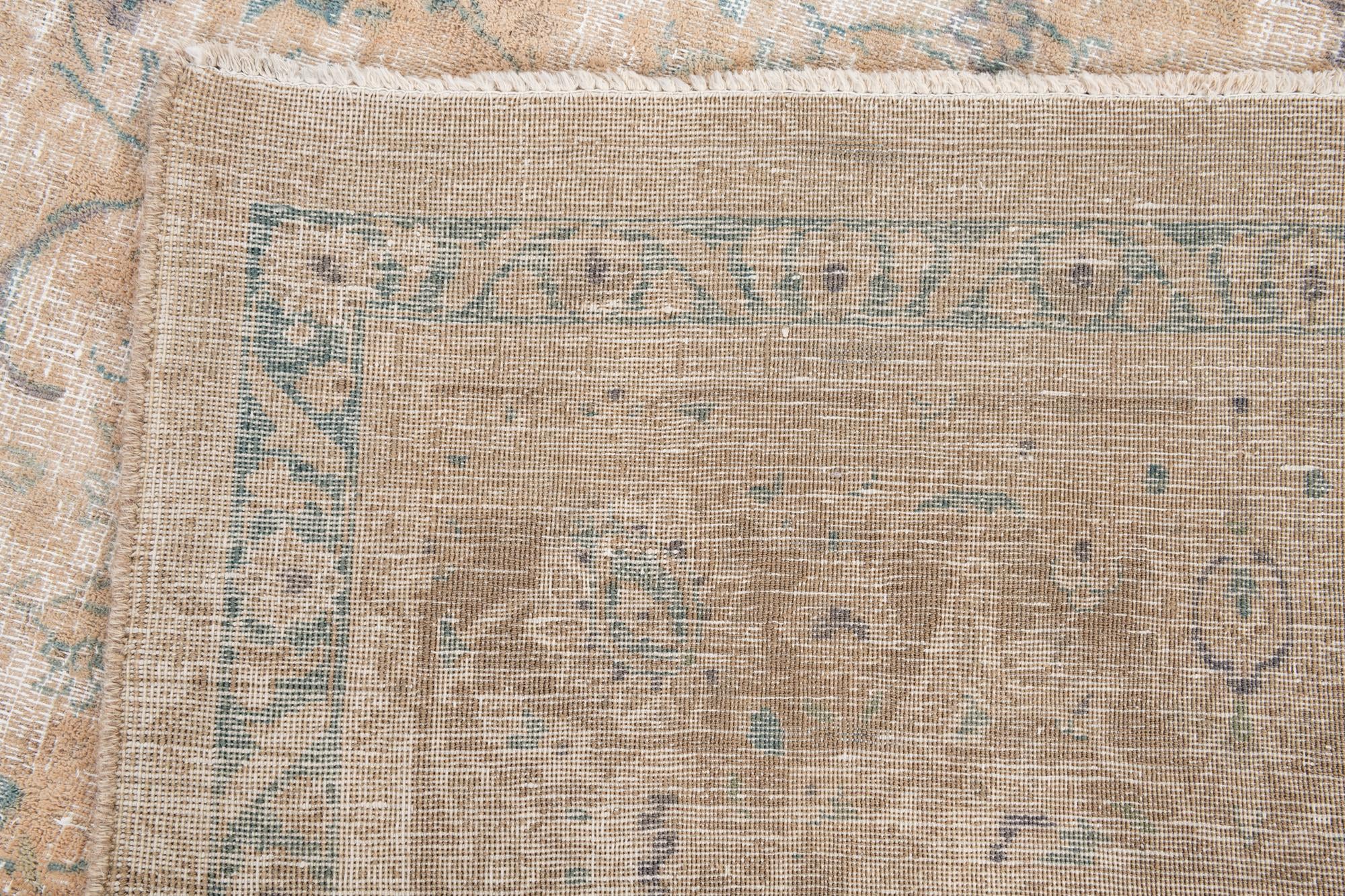 9' 2 x 12' 9 Hand Knotted Ultra Vintage Persian Wool Rug