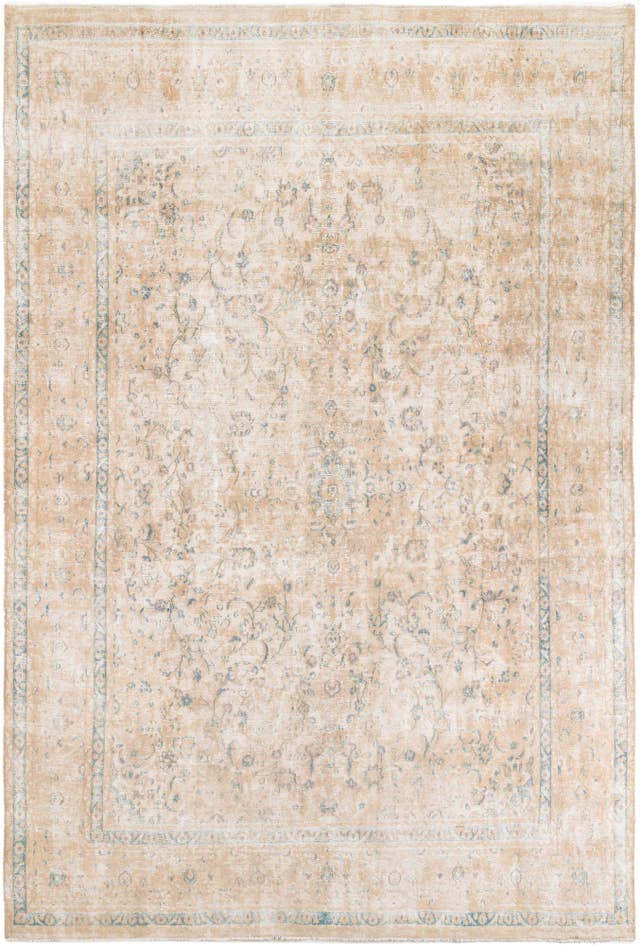 Detail image of 9' 2 x 12' 9 Hand Knotted Ultra Vintage Persian Wool Rug