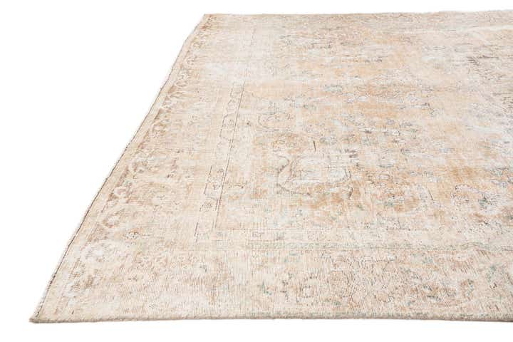 9' x 12' 8 Hand Knotted Ultra Vintage Persian Wool Rug