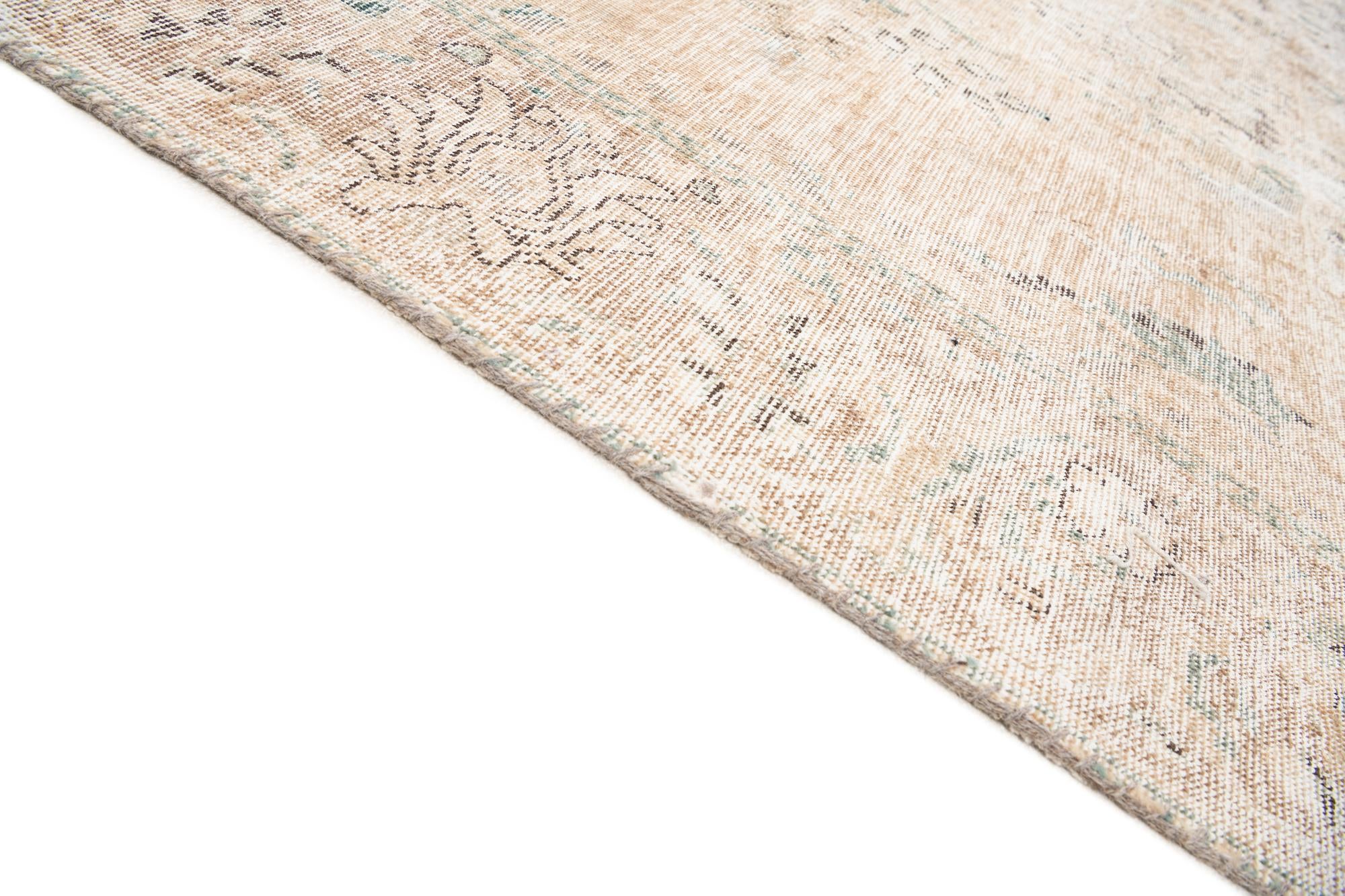9' x 12' 8 Hand Knotted Ultra Vintage Persian Wool Rug